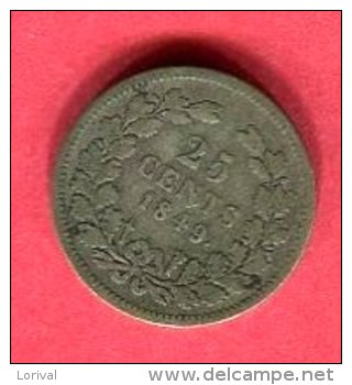 25 CENT (KM 76) TB 9 - 1840-1849: Willem II.