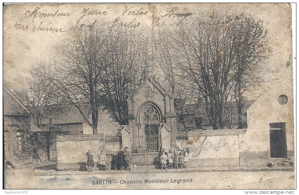 NORD PAS DE CALAIS - 62 - PAS DE CALAIS - BARLIN - CHapelle M. Legrand - Barlin