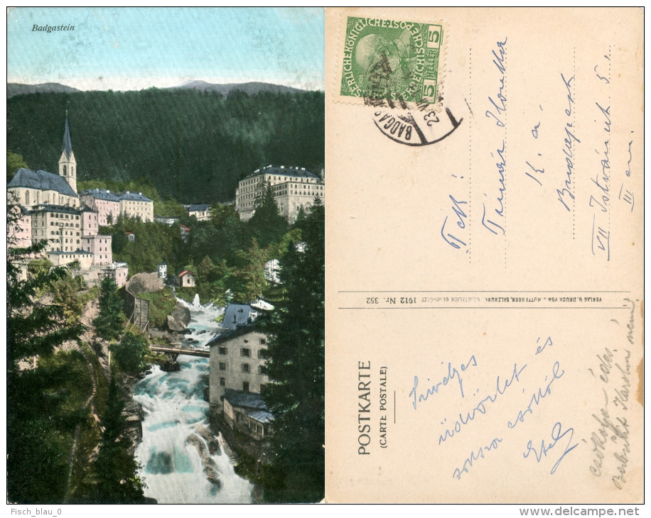 AK Salzburg 5640 Bad Gastein Badgastein 1912 Verlag Hüttegger Österreich-Ungarn K.u.k. Monarchie Austria Autriche - Bad Gastein