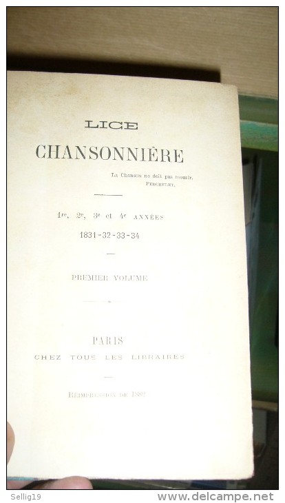 La Lice Chansonnière 1831 - 1899 - Musique