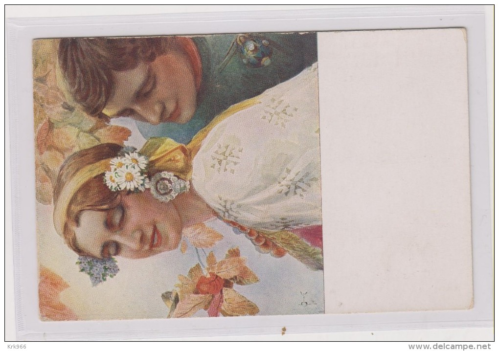 SOLOMKO LOVE WHISPERING Nice Postcard - Solomko, S.