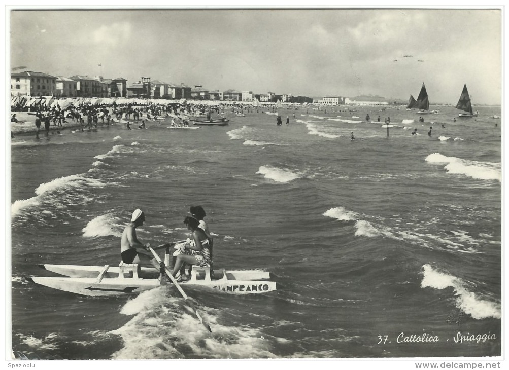 1951, Rimini, "Cattolica - Spiaggia" - Rimini