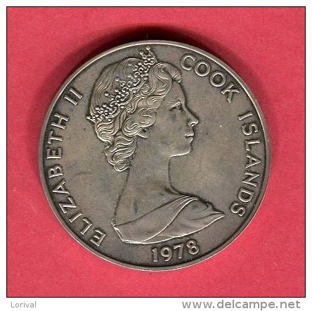 ILES COOK 5 DOLLARS 1978 ( Y 20)  TTB /SUP 58 - Cook Islands