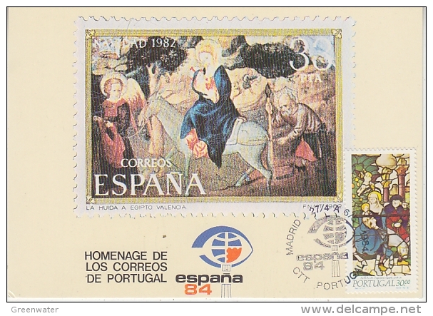 Portugal 1984 Espana '84 Exhibition Card 1v (18899) - Maximum Cards & Covers