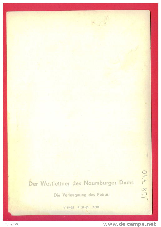 158770 / Naumburg ( Saale ) DER WESTLETTNER DES NAUMBURGER DOMS - Die Verleugnung Des Petrus  - Germany Deutschland - Naumburg (Saale)
