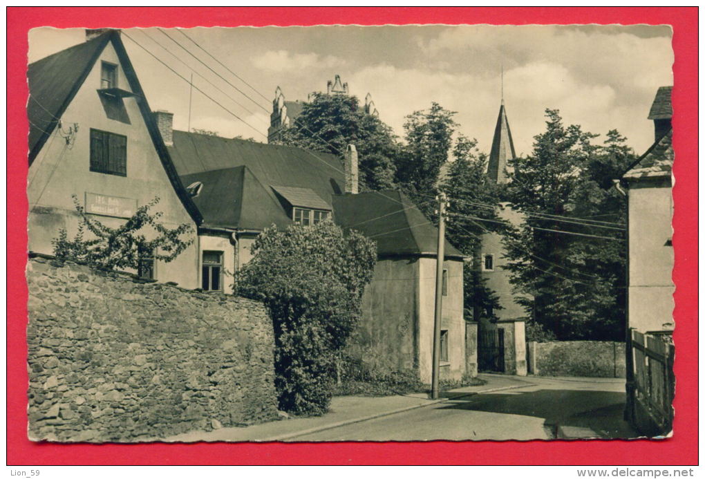 158775 / Netzschkau ( Vogtland )  Vogtlandkreis District , SCHLOSSSTRASSE Blick Zum Schloss - Germany Deutschland - Vogtland