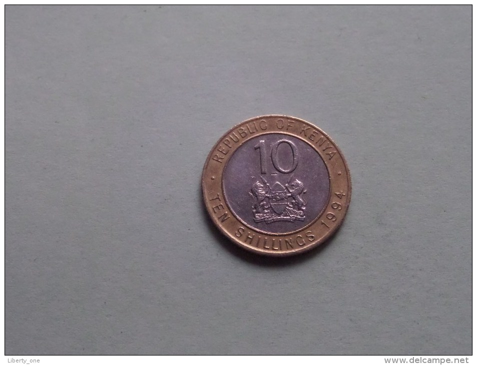 1994 - 10 Shilling / KM 27 ( Uncleaned - For Grade, Please See Photo ) ! - Kenia