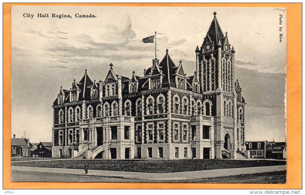 City Hall Regina 1911 Postcard - Regina