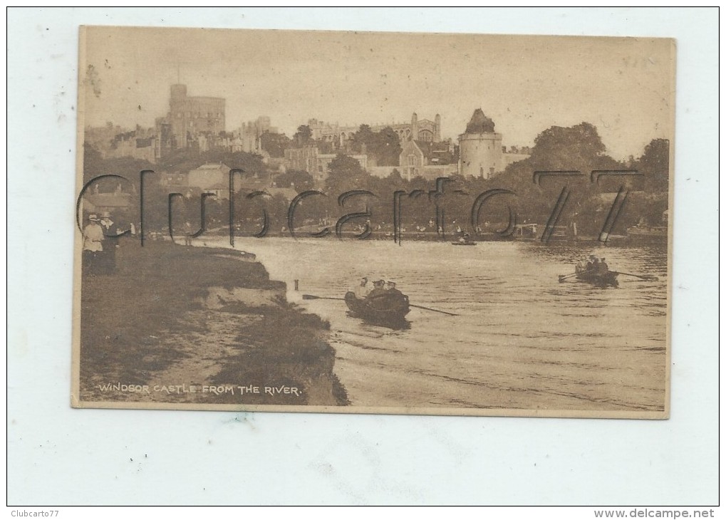 Windsor (Angleterre, Berkshire)  : The Ships On The Tamise And View Of The Castle En 1910 (animé) PF. - Windsor