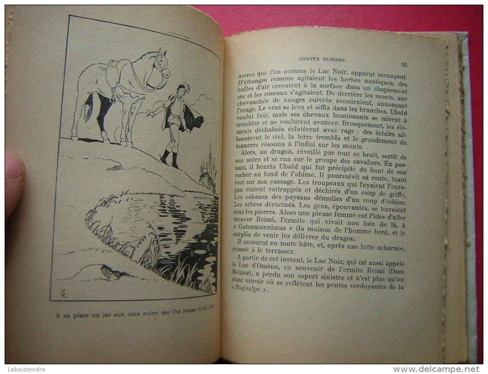 COLLECTION FOLKLORE  JEAN LANORE  CONTES SUISSES  F LANORE EDITEUR 1951   ILLUSTRATIONS DE G LASSAUVAJUE - Cuentos