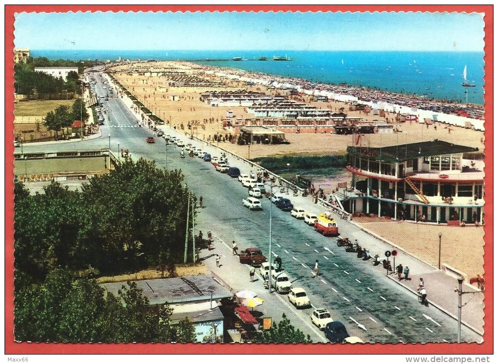 CARTOLINA VG ITALIA - RIMINI - Lungomare E Bagni Nettuno - 10 X 15 - ANNULLO RIMINI 1966 - Rimini