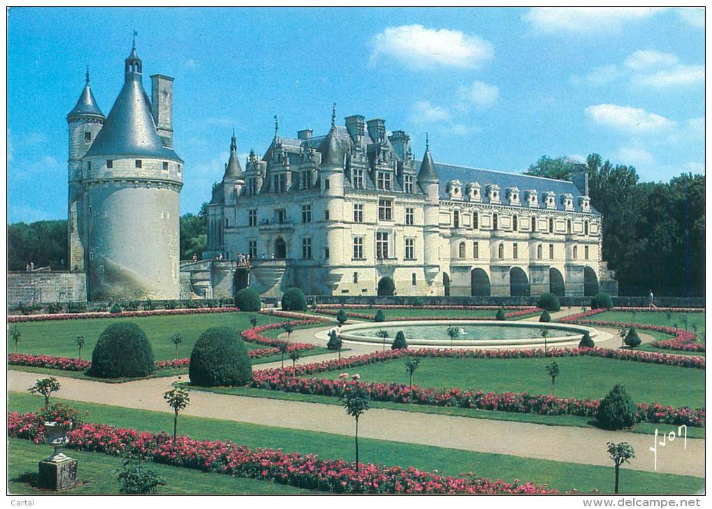 CPM - 37 - CHENONCEAU - Le Château Et Le Jardin De Catherine De Médicis - Chenonceaux