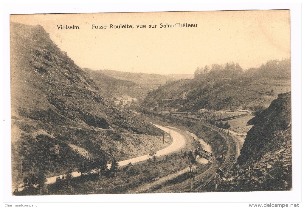 Vielsalm, Fosse Roulette, Vue Sur Salm-Château, Circulée En 1924 - Edit. Baccus, Vielsalm - Vielsalm