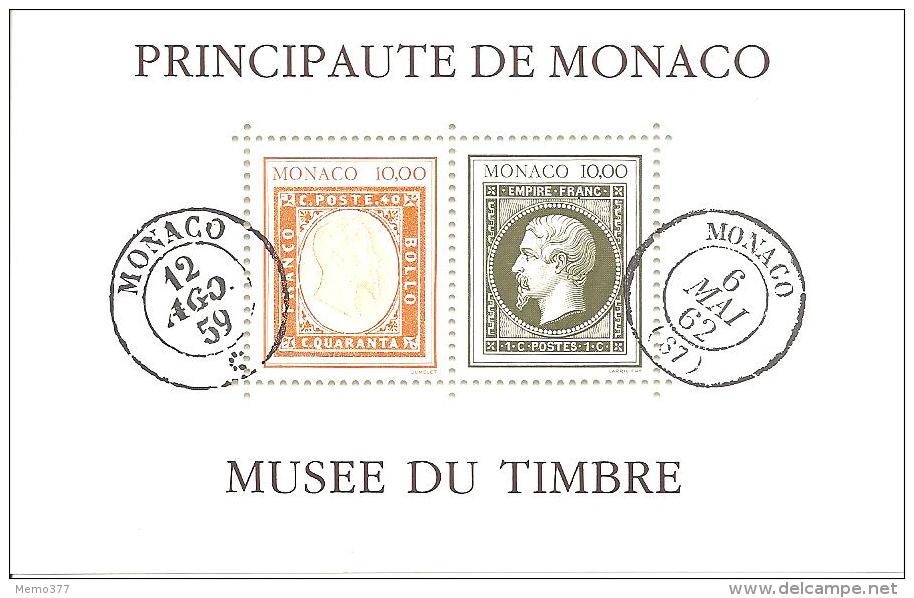 MONACO ---   Bloc    Création Du Musée Du Timbre-Poste  N° 58   Y. & T. - Unused Stamps