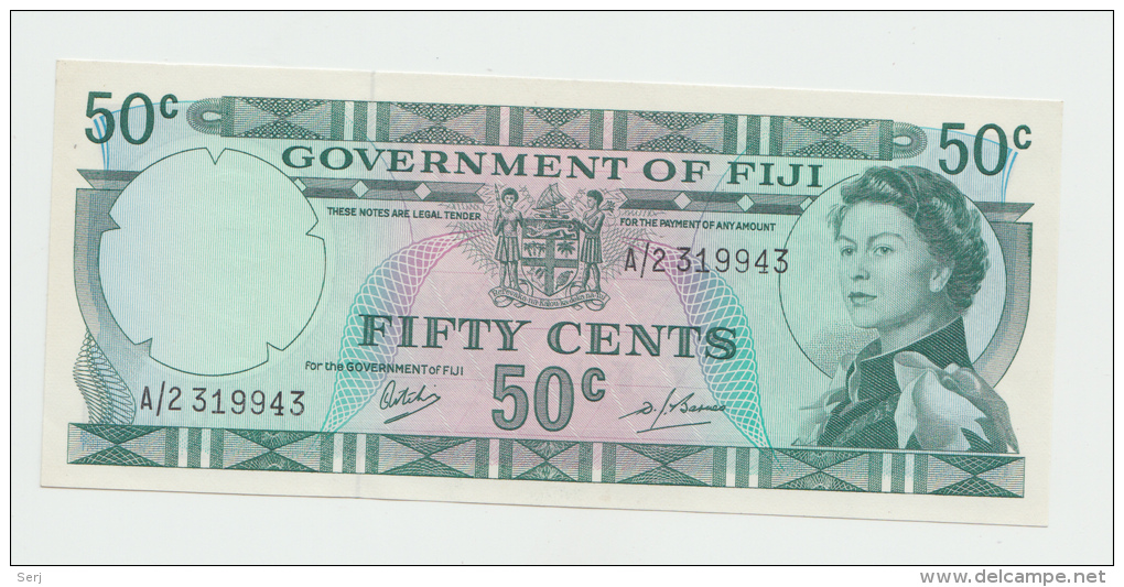 FIJI 50 CENTS 1969 AUNC PICK 58 - Fidji