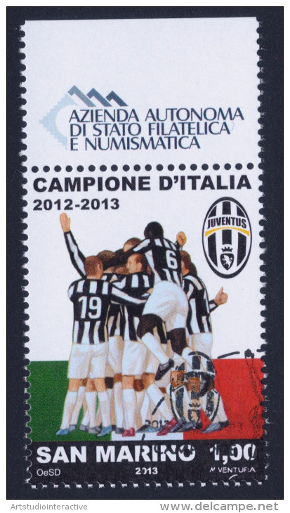 2013 SAN MARINO "JUVENTUS CAMPIONE D´ITALIA 2012/2013" SINGOLO ANNULLO PRIMO GIORNO - Used Stamps