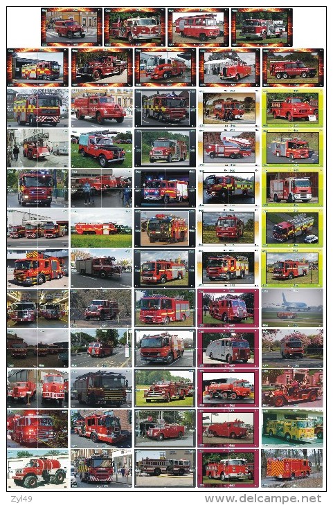 A04391 China Phone Cards Fire Engine Puzzle 236pcs - Pompieri