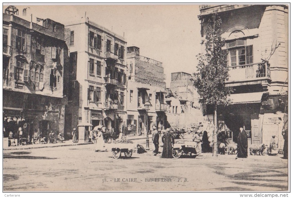 Afrique,égypte,le Caire,bab El Louk ,le Marché Le Souk,immeuble,magasin Ancien,rare - Other & Unclassified