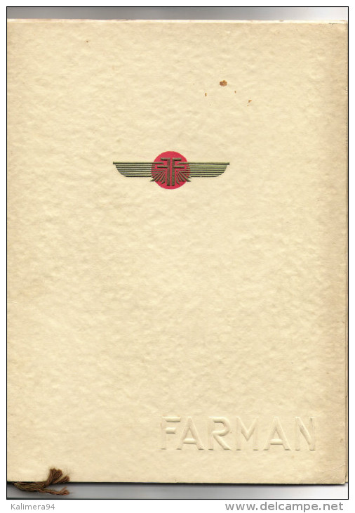 CATALOGUE Des Avions FARMAN De 1932  ( Modèles 360 + 356 + 355 + 400 + 390 + 202 + 190 ) Avec TARIFS ( Photos MICHAUD ) - Manuals