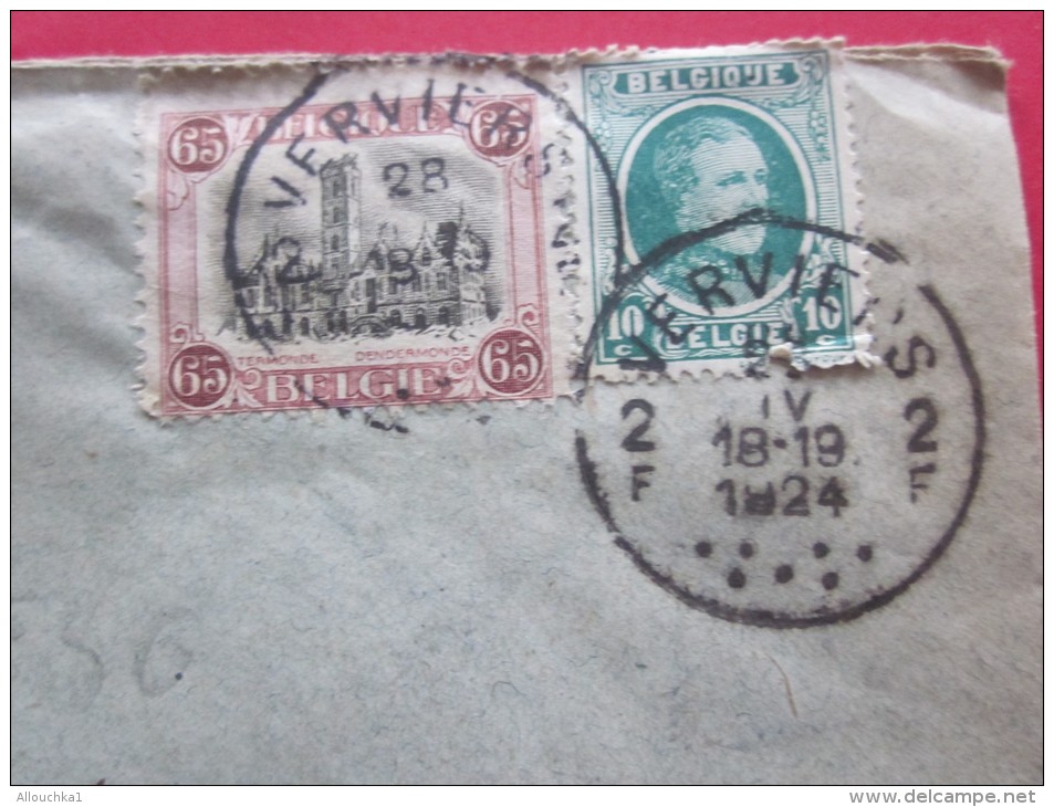 23 Avril 1924 Verviers Belgique Belgie Lettre Letter Cover à Entête Filature De Dolhain -&gt;Spindler Bale  Suisse - Rural Post