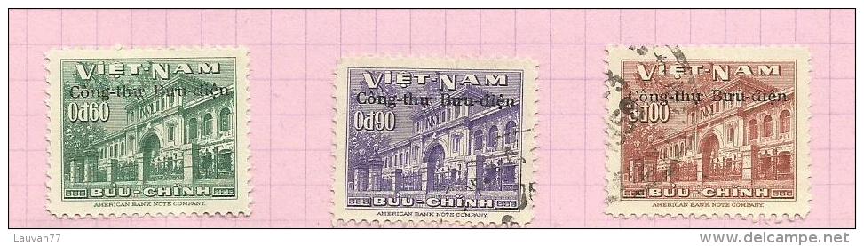 Vietnam Du Sud N°53 à 55 Cote 2 Euros - Vietnam
