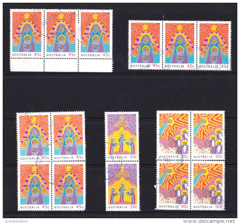 Australia 2003 Christmas Multiples Used - See Notes - Used Stamps