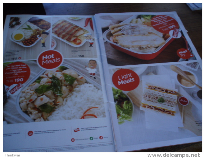 Thai Air Asia In Flight Menu Book Oct-Dec 2014 Used As Scan - Altri & Non Classificati