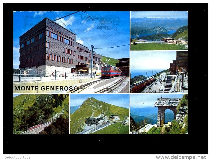 MONTE GENEROSO  Capolago Ferrovia Bahn Zug Treno Railways Bahnhof Stazione Gare Ferroviaire Train - Capolago