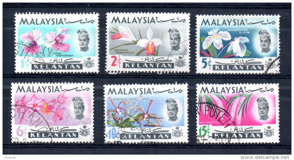 Kelantan - 1965 - Orchids (Part Set) - Used - Kelantan