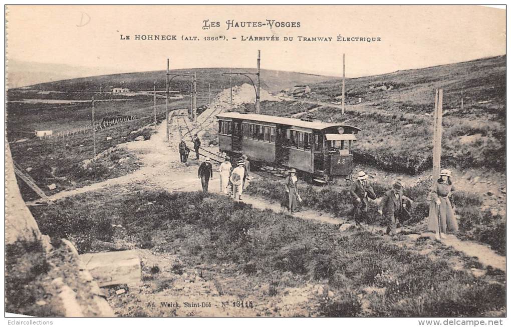 Le Hohneck      88   Arrivée Du Tramway électrique (carte Détachée D'un Carnet   (voir Scan) - Andere & Zonder Classificatie