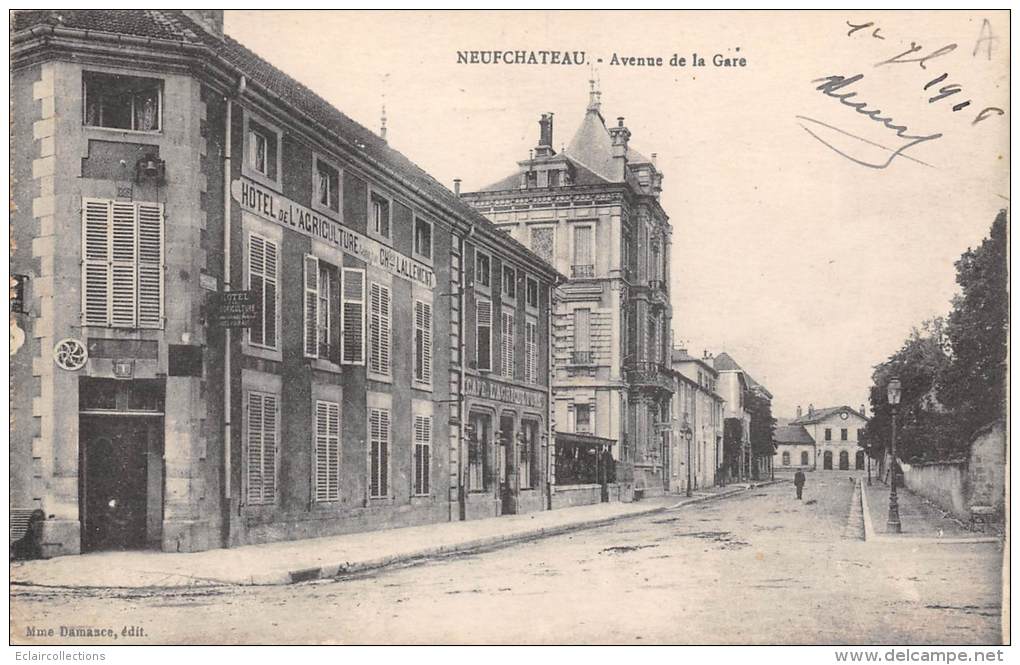 Neufchateau      88            Avenue De La Gare   . Hôtel De L'Agriculture    ( Voir Scan) - Neufchateau