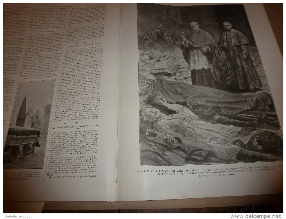 1918 USA;Foch's soldiats;Prisonniers all;Civils évacués;Lithos Hoffbauer;ASSEVILLERS;Paris bombardé;Palais Foire LYON