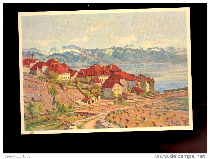 RIVAZ Vaud : Tableau De Jacques Odier  1853 1930 - Rivaz