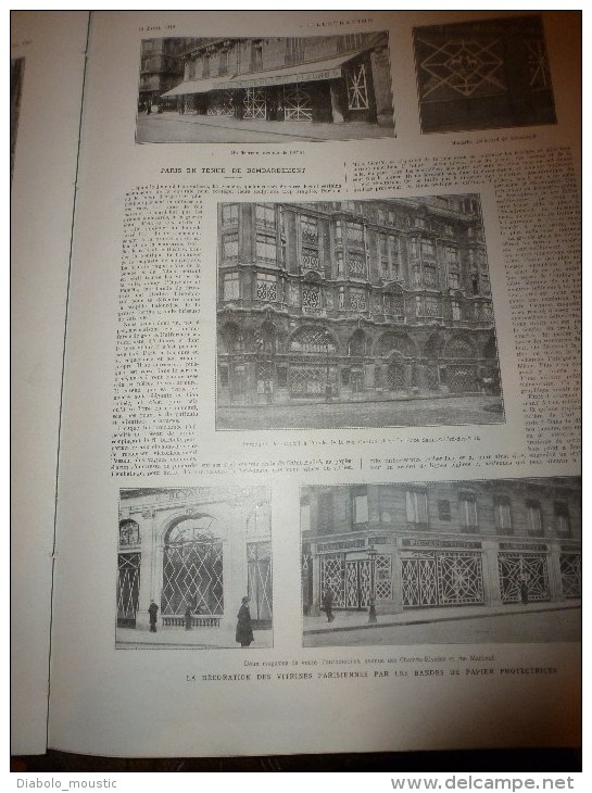 1918 Pétain-Clémenceau;Allemagne;Montdidier;Paris-protect-décovitrine;Tanganyika ; Potager à la mode;Attak sous-marin al