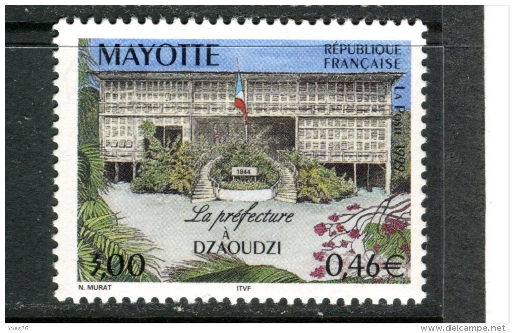 MAYOTTE - Y&T N° 76A** - La Préfecture à Dzaoudzi - Ungebraucht