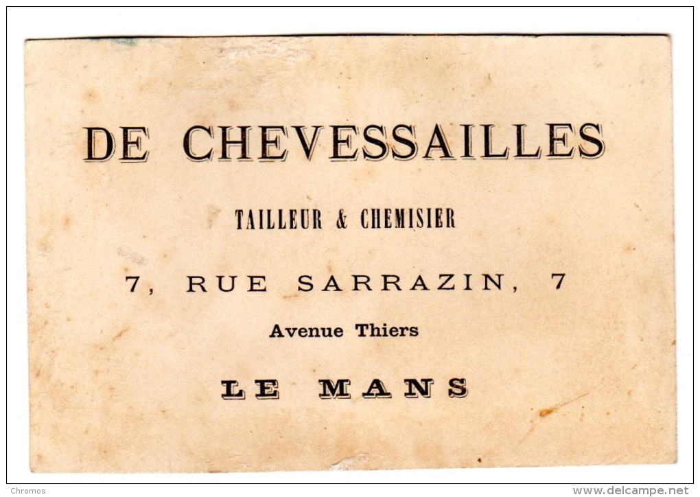 Chromo Imp. Testu & Massin Pour Tailleur De Chevessailles, Le Mans - Autres & Non Classés