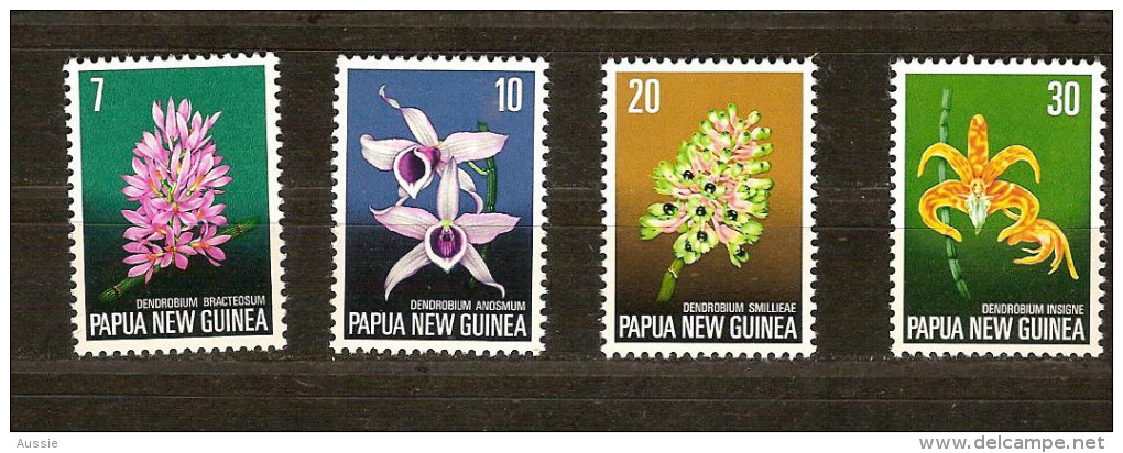 Papouasie Et Nouvelle-Guinée Papua 1974 Yvertn° 274-77 *** MNH Cote 9 Euro Flore - Papouasie-Nouvelle-Guinée