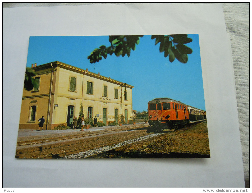 REGGIO EMILIA - BRESCELLO LA STAZIONE ANIMATA TRENO - Rimini