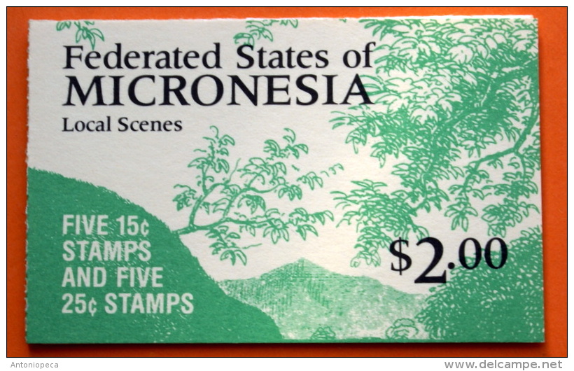 Micronesia #38b Booklet Comp Mnh Cv $7.50 - Micronesia