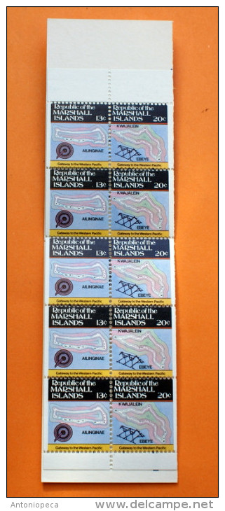 Marshall Islands #42b Booklet Comp Mnh Cv $8.50 - Marshalleilanden