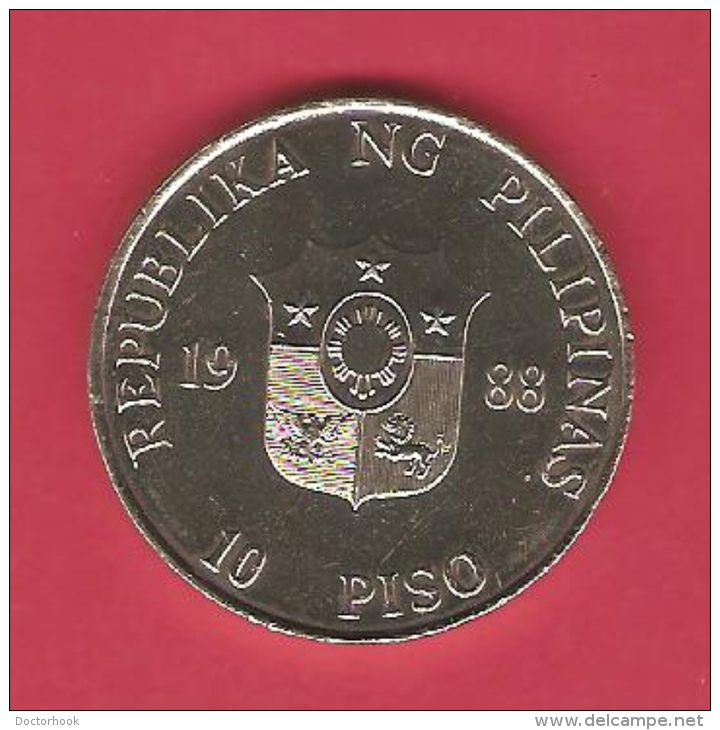 PHILIPPINES   10 PISO   1988 - Filippijnen
