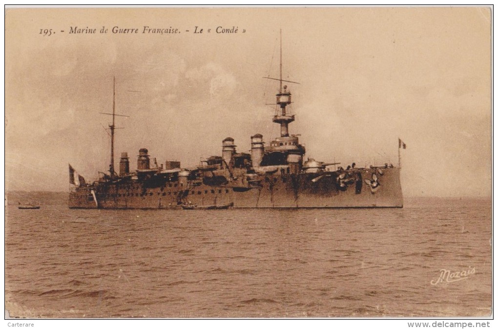 Cpa,marine De Guerre Française,le Condé,bateaux,bateau De Guerre,rare - Krieg