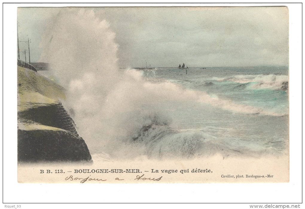 B B. 113 - BOULOGNES Sur MER - La Vague Qui Déferle - Boulogne Sur Mer