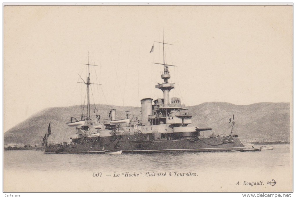 Cpa,le Hoche,cuirassé,bateau De Guerre ,rare - Krieg