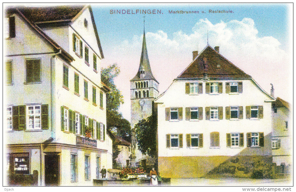 Sindelfingen. Marktbrunnen U. Realschule - Sindelfingen