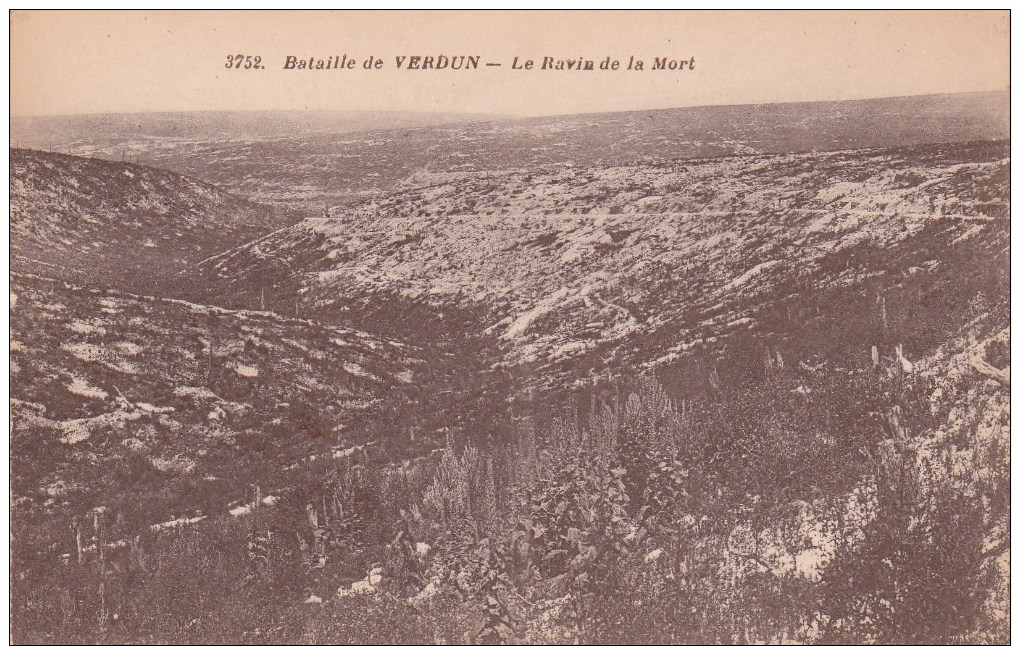 BATAILLE DE VERDUN ..LE RAVIN DE LA MORT ..GUERRE 14 18 ENVIRONS DE VERDUN - War 1914-18