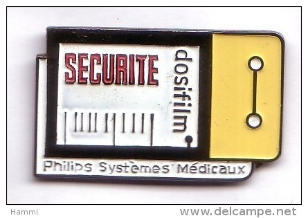 AB160 Pin´s Marque PHILIPS Systémes Médicaux Médecine Dosifilm - Marcas Registradas