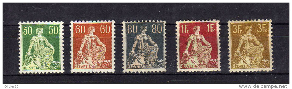 Suisse (1907-40)  - "Helvetia"  Neufs* - Nuovi