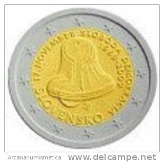 ESLOVAQUIA  2€ 2.009 2009  Bimetalica   SC/UNC   "20 Th Anniversary Of Peace"     DL-7269 - Slowakei