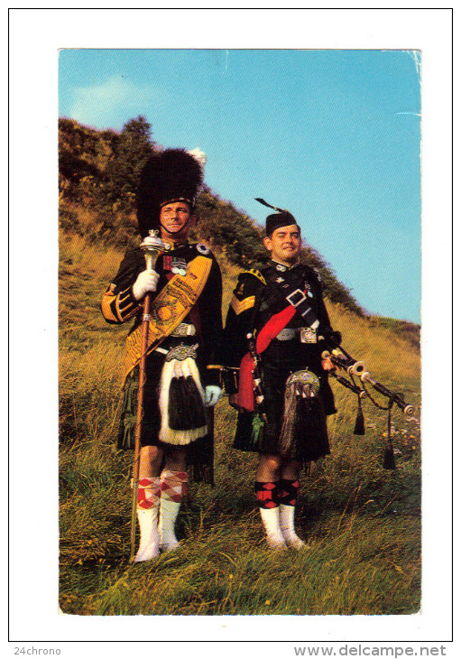 Royaume Uni: Drum Major And Piper, Argyll And Sutherland Highlanders (14-3985) - Sutherland
